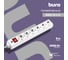 Сетевой фильтр BURO 600SH-16-5-W 5м, 6 розеток, белый, коробка 475263 6
