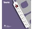 Сетевой фильтр BURO 600SH-16-5-W 5м, 6 розеток, белый, коробка 475263 10