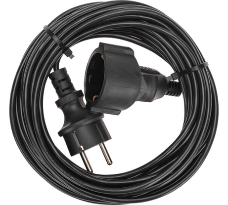 Удлинитель-шнур PROconnect ПВС 3x0,75мм², 10м, с заземлением, 6А, 1300Вт, IP20, черный 13-4909
