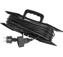 Удлинитель-шнур на рамке PROconnect ПВС 3x0,75мм², 20м, с заземлением, 6А, 1300Вт, IP20, черный 13-4914