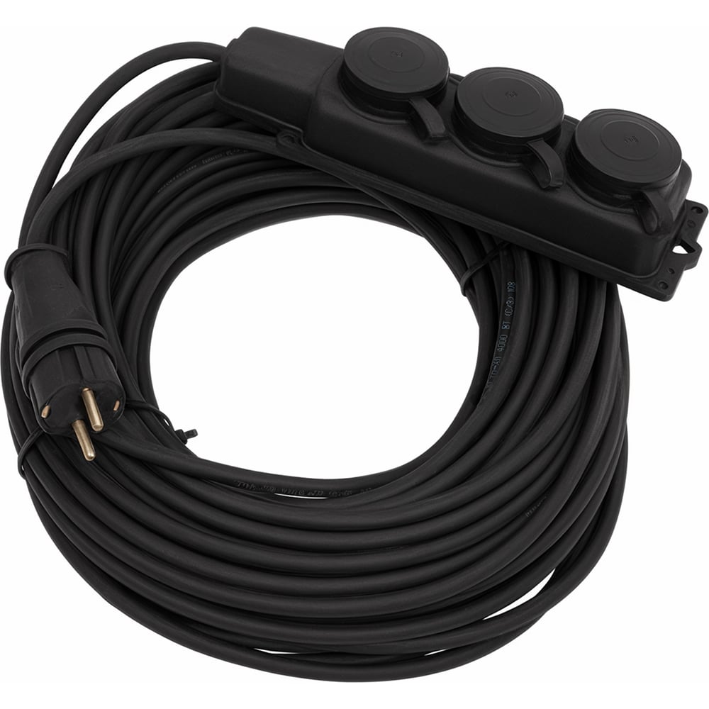Силовой удлинитель Gigant с/з КГ 3x2,5 3 гнезда 30м IP44 G-855 ...