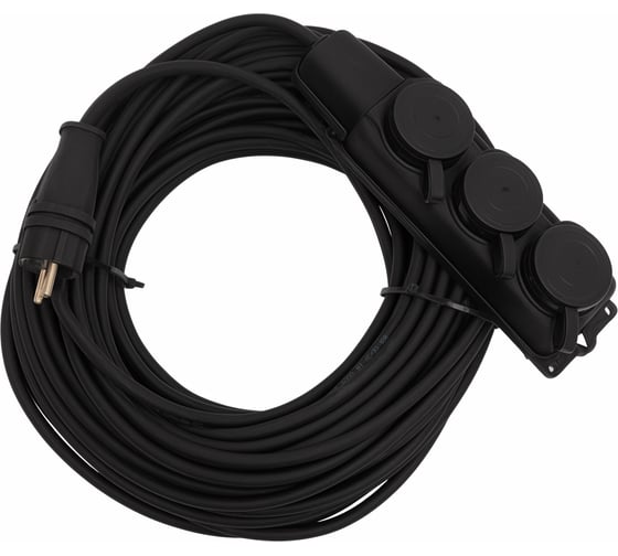 Силовой удлинитель Gigant с/з КГ 3x2,5 3 гнезда 30м IP44 G-855
