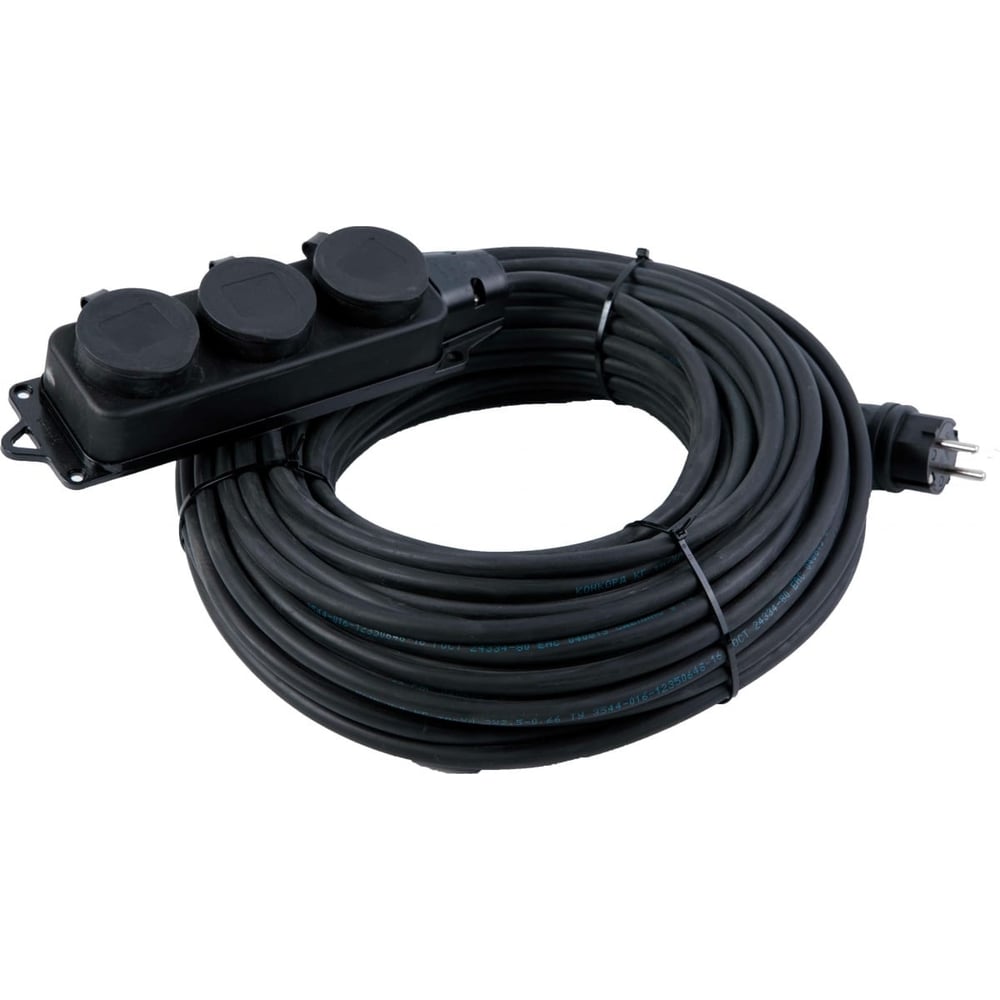 Силовой удлинитель Gigant с/з КГ 3x2,5 3 гнезда 20м IP44 G-859 ...