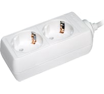 Удлинитель IEK У02, 2 места, 2Р+РЕ, 3 метра, 3х1мм2, 16А/250 WYP10-16-02-03-Z-N