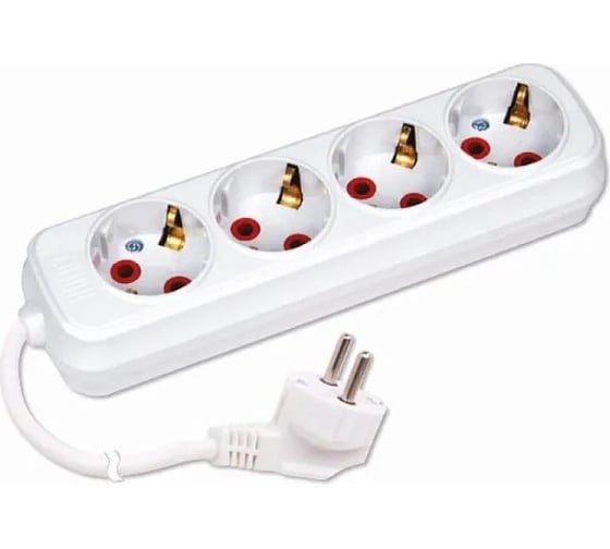 Удлинитель Horoz Electric на 4 гнезда, с заземлением, 10m (3_1) 200-410-401 HRZ00001523 1