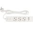 Бытовой удлинитель Power Cube, 3р с/з вык.,3USB, 3500 Вт, 16А, 1.9 м, 3x1,0 (белый) , PC-5-2M 1