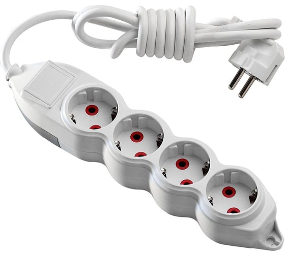 Удлинитель MONO ELECTRIC Orion 4 гнезда, 2 м, с заземлением 150-010001-412 1