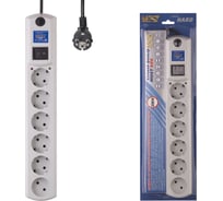 Сетевой фильтр MOST HV6 5м, 5 розеток c/з + 1 б/з, общий выключатель 4607074520081