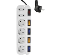 Сетевой фильтр MOST ARG 1.6м, белый ARG-б 1.6м