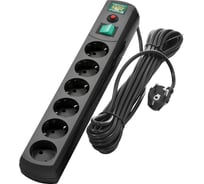 Сетевой фильтр MOST RG 10м, черный RG-Ч 10м