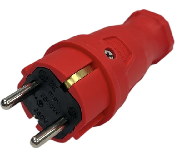 Удлинитель силовой iTOK тип SU, серии iCONNECT COLOR, с заземлением, ПВС, 3x1,5 мм, 3 гнезда, IP54, ГОСТ, цвет красный, 5 м i-CONNECT-COLOR-SU-PVS-315-3-54-5-RED
