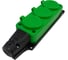 Удлинитель силовой на рамке iTOK тип SUR серии iCONNECT COLOR с заземлением КГтп-ХЛ 3x2,5 мм 3 гнезда IP54 ГОСТ цвет зеленый 10 м i-CONNECT-COLOR-SUR-KG-325-3-54-10-GREEN 3