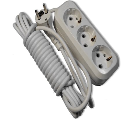 Сетевой удлинитель V.I.-Tok У3-Е 3-х розеточный с заземлением 5м 31005