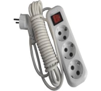 Сетевой удлинитель V.I.-Tok У3-Евк 3-х розеточный с выключателем с заземлением 5м 31105