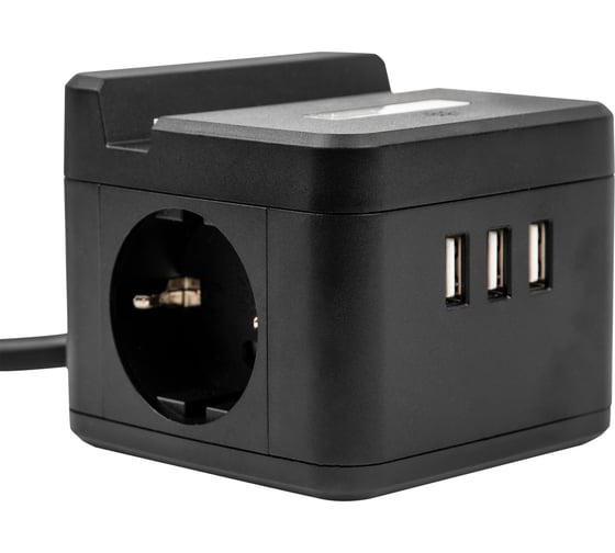 Удлинитель Uniel S-GCD2-1,5SBUH BLACK UL-00011252