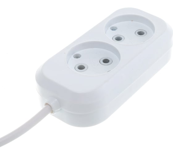 Удлинитель STEKKER 2 гнезда б/з 2x0,75,  1,8 м , серия Home HM01-20-02 ,Ух-10 39201