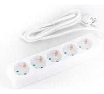 Удлинитель GREPP (5 гнезд;3м;с заземлением;белый) /30 2510-04