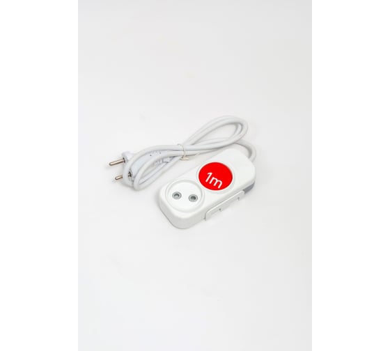 Удлинитель ELBI Myra 2вх с защитными шторками 1м (2x0,75) 527-010201-250