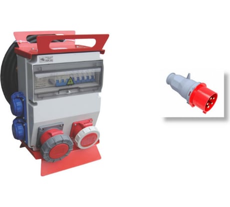 Промышленный кабельный удлинитель MTG с автоматами защиты TIP-3A IP66 40/0,5A 4P 5м 30917А