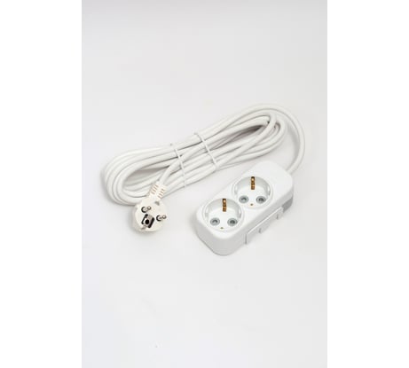 Удлинитель ELBI Myra с заземлением, 2 гнезда, с защитными шторками, 5м, 3x1 527-010205-211