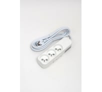 Удлинитель ELBI Myra 3 гнезда, с защитными шторками, UPS, 3m, 3x1,5 527-010203-324