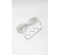 Удлинитель ELBI Myra 3 гнезда, с защитными шторками, 3м, 2x1 527-010203-330