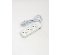Удлинитель ELBI Myra 3 гнезда, с защитными шторками, 1м, 2x1 527-010201-330