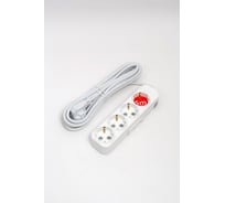 Удлинитель ELBI Myra с заземлением, 4 гнезда, с защитными шторками, 5м, 3x1 527-010205-411