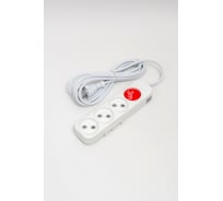 Удлинитель ELBI Myra 4 гнезда, с защитными шторками, 3м, 2x0,75 527-010203-450