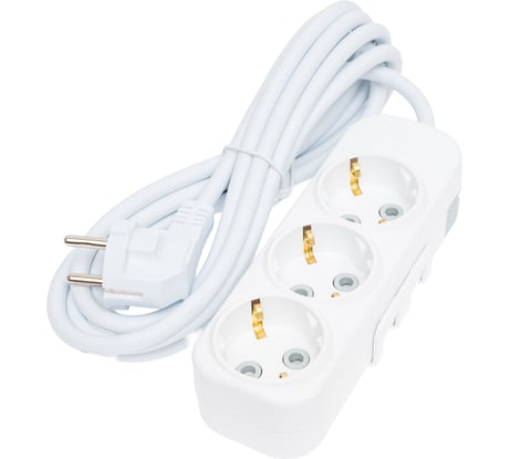 Удлинитель ELBI Myra с заземлением, 3 гнезда, с защитными шторками, 3м, 3x1,5 527-010203-321