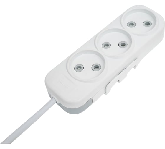 Удлинитель ELBI Myra 3 гнезда, с защитными шторками, 2м, 2x1 527-010202-330