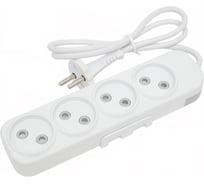 Удлинитель ELBI Myra 4 гнезда, с защитными шторками, 1м, 2x0,75 527-010201-450