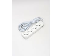 Удлинитель ELBI Myra 4 гнезда, с защитными шторками, 3м, 2x1 527-010203-430