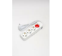 Удлинитель ELBI Myra с заземлением, 4 гнезда, с защитными шторками, 1м, 3x1 527-010201-411