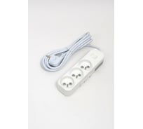 Удлинитель ELBI Myra 3 гнезда, с защитными шторками, с выключателем, UPS, 3м, 3x1 527-010203-315