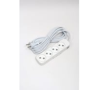 Удлинитель ELBI Myra 4 гнезда, с защитными шторками, 5м, 2x1 527-010205-430