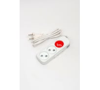 Удлинитель ELBI Myra 3 гнезда, с защитными шторками, 1м, 2x0,75 527-010201-350