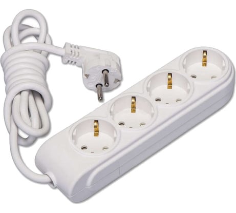 Удлинитель Makel 4х3м с заземлением 16А защитные шторки N4210043