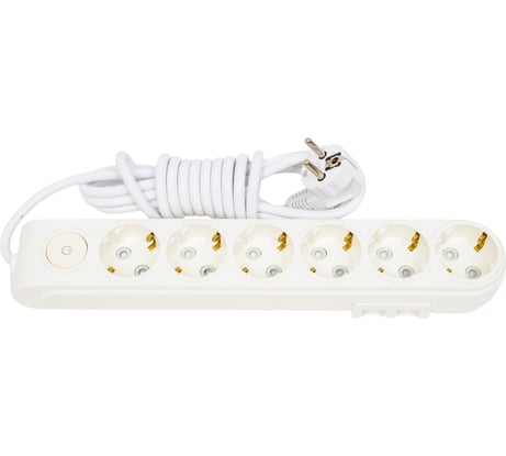 Удлинитель Makel 6х3м с заземлением 16А защитные шторки N6310043