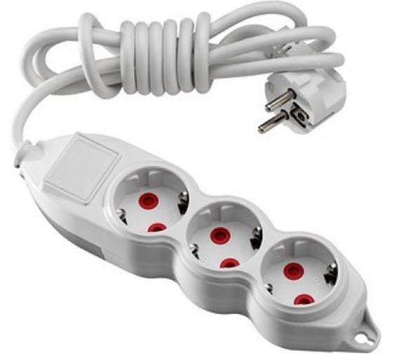 Удлинитель MONO ELECTRIC Orion 3 гнезда 2 метра с землей 150-010001-312