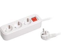Удлинитель IEK CLASSIC У03В, 3 места, 2Р+РЕ, 1.5 метра, 3х1мм2, 16А/250В WYP11-16-03-02-ZK