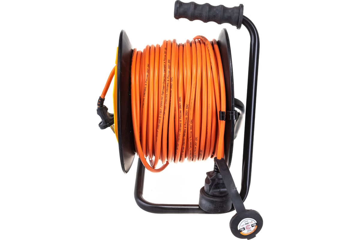 Силовой удлинитель ЭРА RPx-1-2x1.5-50m на пластиковой катушке, без ...