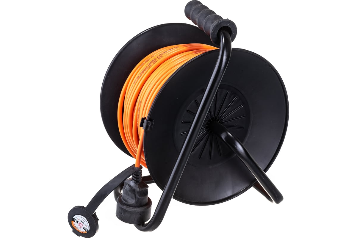 Силовой удлинитель ЭРА RPx-1-2x1.5-50m на пластиковой катушке, без ...