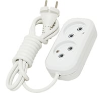 Удлинитель T-Plast, 2 гнезда, без заземления, 3м 32.75.220.0403