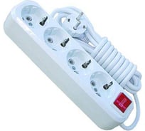 Удлинитель T-Plast, 4 гнезда, с выключателем, с подсветкой, 5м 32.75.411.0405