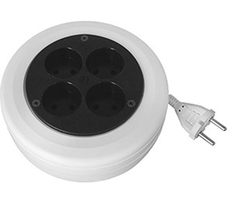 Удлинитель-рулетка Volsten SR 4x3-R, УХ10-104, 3м, 2200 Вт, ПВС 12430