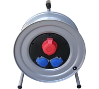 Кабельный трехфазный удлинитель MTG на катушке металлический 40м, MT260B 29589