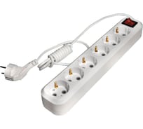 Фильтр сетевой Very 6 розеток, ПВС 3x1 мм², 16А, с/з, 5м, (шт.) 89-0-265