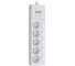 Сетевой фильтр QUMO Power Bar PRO 6SP4U P-0006, 5 независимо отключаемых розеток, 2500 Вт, 10A, кабель 2м 3 мм чистая медь, пожаробезопасный пластик, евровилка, 3 USB порта 3,1A суммарно белый 48580 1