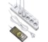 Сетевой фильтр QUMO Power Bar PRO 6SP4U P-0006, 5 независимо отключаемых розеток, 2500 Вт, 10A, кабель 2м 3 мм чистая медь, пожаробезопасный пластик, евровилка, 3 USB порта 3,1A суммарно белый 48580 3